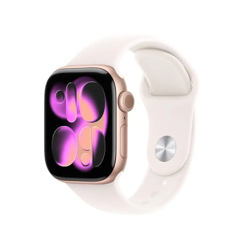 Apple Watch Series 11  Rose Gold  Aluminium Case with Light Blush Sport Band