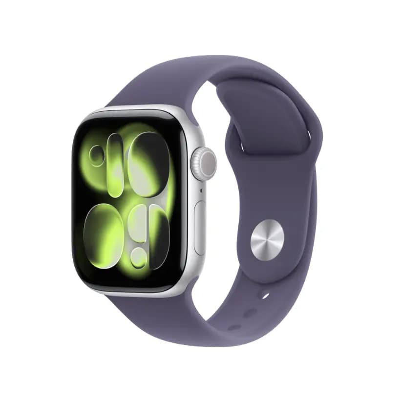 Apple Watch Series 11  Silver  Aluminium Case with Purple Fog Sport Band