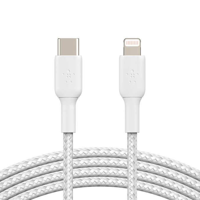 6C865Fc9Dd286A99 C A A004 B T0 M W H T Boost Charge U S B C To Ltg Cable Gallery Shot 03 W E B Belkin Type C to Lightning Cable 1M