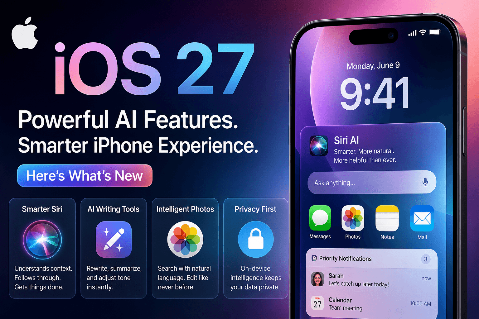 Apple Added Powerful Ai Features To Ios 27 — Here's What's New Apple Added Powerful Ai Features To Ios 27 — Here's What's New