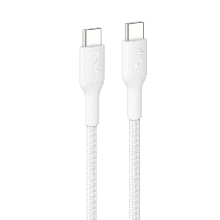 32Aa89A6F2492Beb C A B024Fq1 M W H Boostcharge Eco Usb Ctousb C Braided Cable 60W Web 1 Lz En I N Belkin - C - C CBL 60W 2.0, BRAIDED PCR, 2M