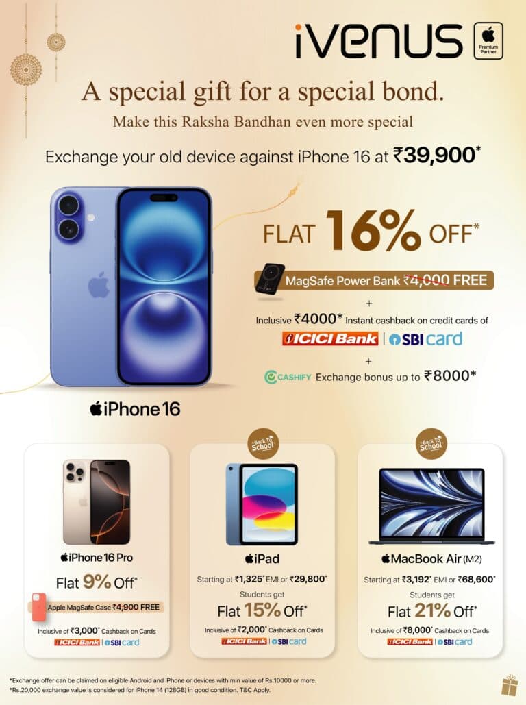 Raksha Bandhan iPhone 16 Rakhi Offer – iVenus Raksha Bandhan iPhone 16 Rakhi Offer – iVenus