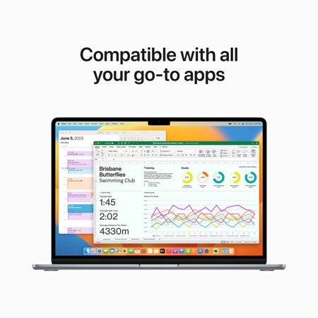 MacBook Air (15-inch) - Apple M2 Chip with 8-core CPU and 10-core GPU,  512GB