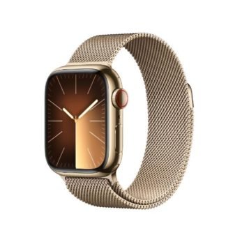 Apple Watch Series 9 Stainless Steel Case with Milanese Loop