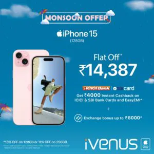 iPhone 15 Monsoon Offer - iVenus